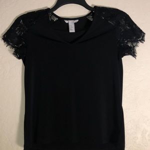 Black H&M blouse, xs with Lace sleeves